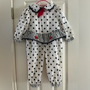 Vintage doe spun polka dots one piece